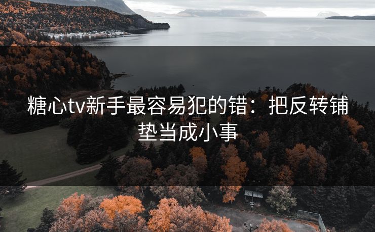 糖心tv新手最容易犯的错：把反转铺垫当成小事